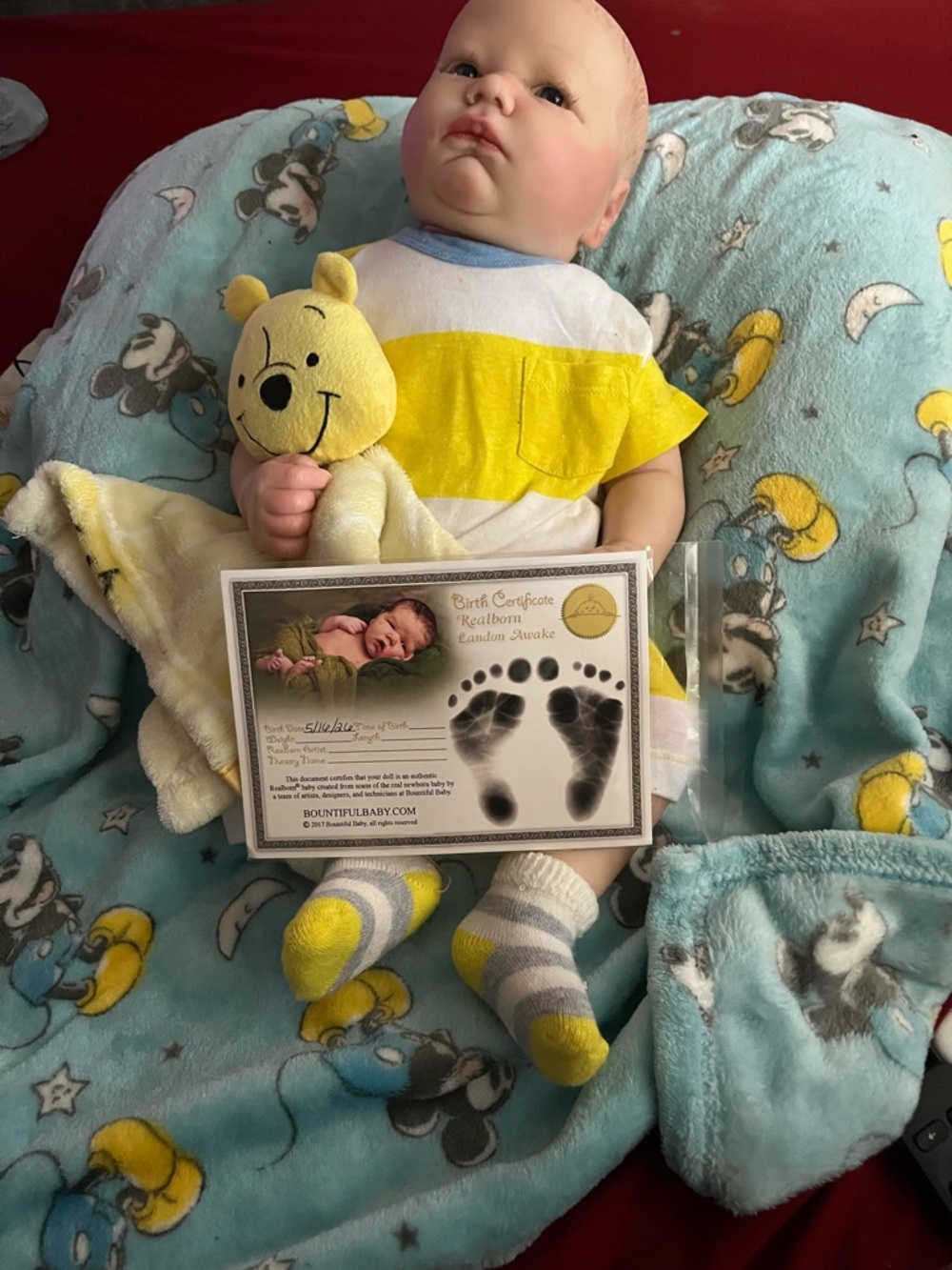 Baby & Walker Crew Socks in Yellow and Gray - Pack
